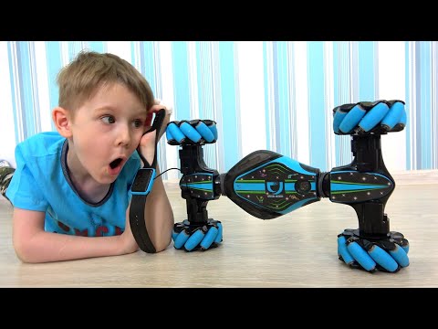 Ооочень классная Машинка перевертыш с управлением жестами! Игрушки для мальчиков. Распаковка.