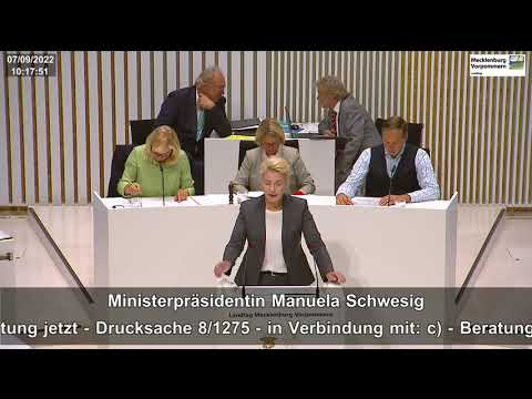 Regierungserklärung - Manuela Schwesig