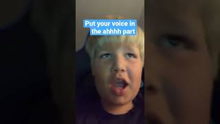 Put your voice ahh part