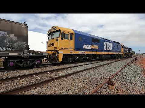 48130 & 8130 shunt back at Condobolin West NSW.  Wed 23rd Mar 2022