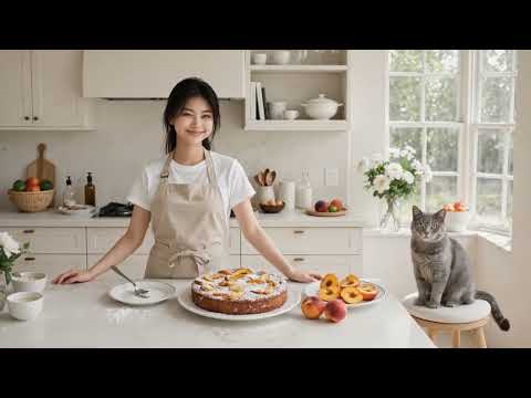 Cinnamon Peach Kuchen