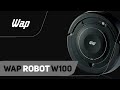 Robô Aspirador Wap Automático Robot W100 Bivolt Com Pano Mop - Preto