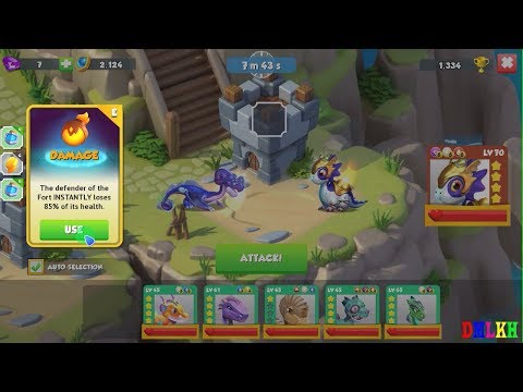Attack the Daily Mission + Enchant dragon + Daily Dungeon ,Gameplay , Dragon Mania Legends -part 602