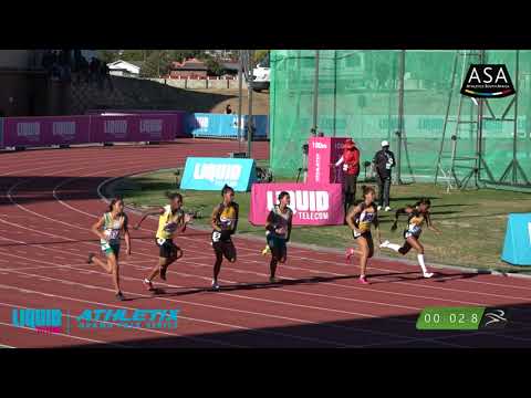 Stacey Welsch of UWC impresses in the Women 100m B Race