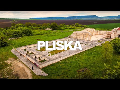 PLISKA the FIRST capital of Bulgaria | The Great Basilica of Pliska | 4K drone view