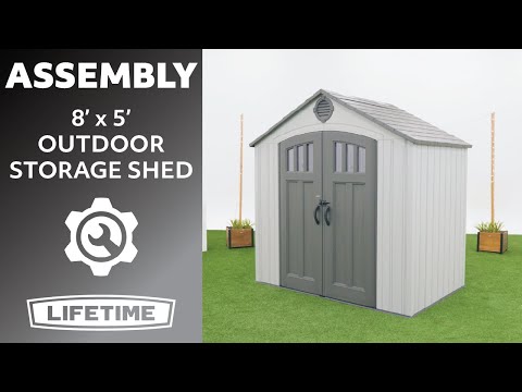 Lifetime 8 x 5 ft Classic Outdoor Storage Shed