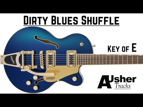 Dirty Blues Shuffle in E | Guitar Backing Track