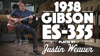 Video thumbnail for 1958 Gibson ES-355 played by Justin Weaver by Carter Vintage Guitars