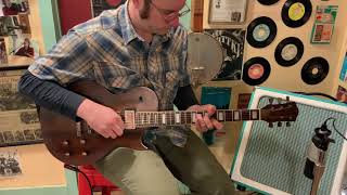 Video thumbnail for 2010s AXL Badwater 1216 copper-accent LP-style electric guitar by Jake Wildwood & Co