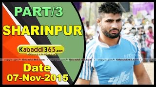(1) Sharinpur (Hoshiarpur) Kabaddi Tournament 7 Nov 2015