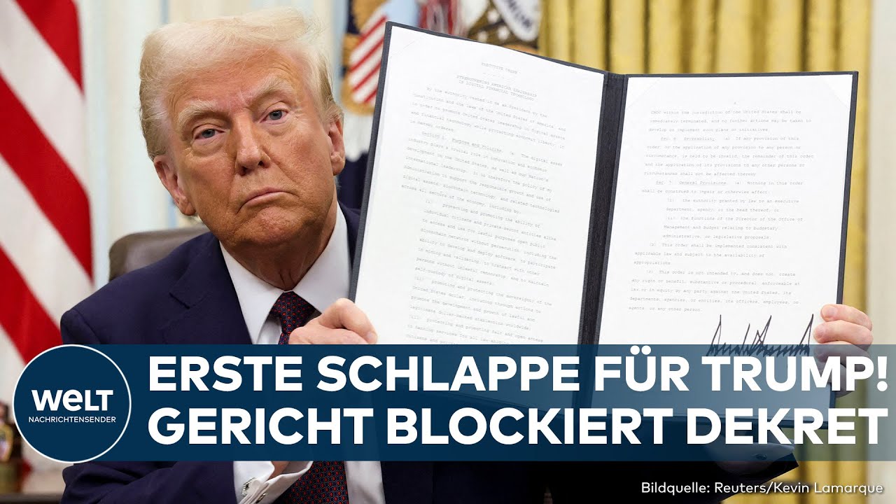 USA: Erste juristische Niederlage! Gericht blockiert Donald Trumps Staatsbürgerschafts-Dekret!
