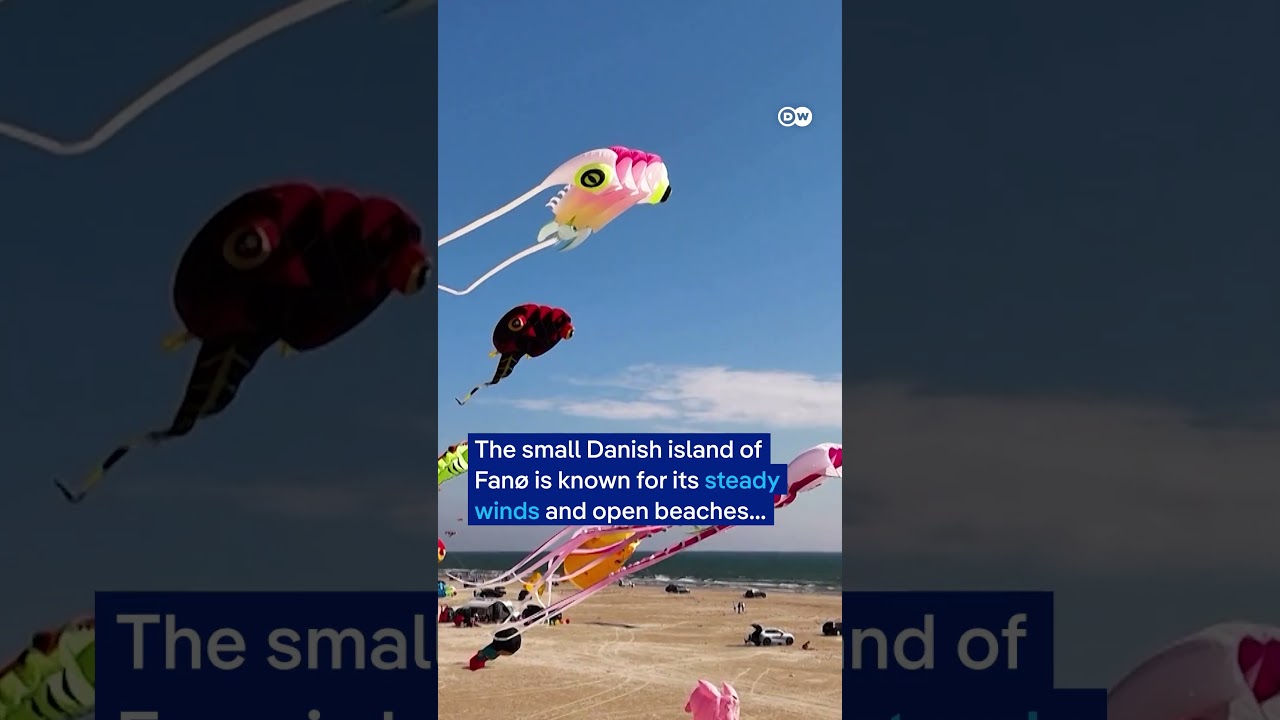 Denmark hosts world's largest kite festival with 25,000 kites on Fanø island
