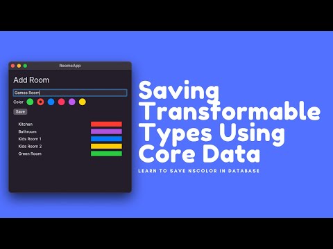 Saving Transformable Types Using Core Data