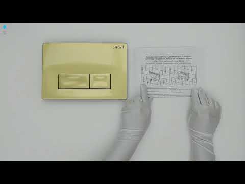 Creavit Ore WC Betätigungsplatte 2-Mengen-Spülung Gold GP3006.00 video