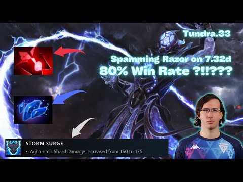 TUNDRA.33 RAZOR : PATCH 7.32d NEW META RAZOR WITH BLOODSTONE AND AGHS SHARD TOO IMBA TO SPAM IN PUBS