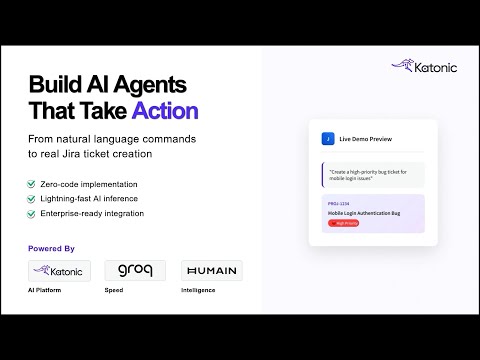 Agentic AI Workflow Automation | Groq × Katonic × Humain