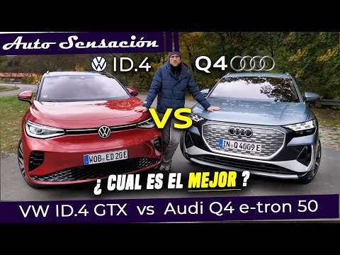 Comparativa Volkswagen Id.4 GTX 2021 vs Audi Q4 50 E-tron Quattro 2021. ¿Merece la pena pagar más?