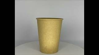 Papírový kelímek hnědý 420 ml, L (Ø 90 mm) [50 ks]