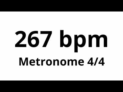 267 bpm tempo ' metronome ' 4/4