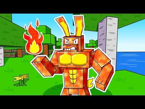 Surviving 1000 Days as Fire Rabbit in Minecraft!