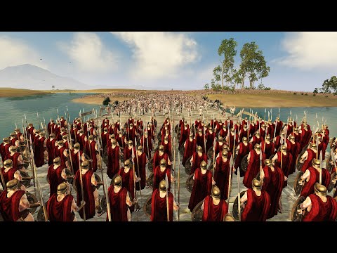 300 Spartans Vs 10,000 Mercenary | Total War Rome 2
