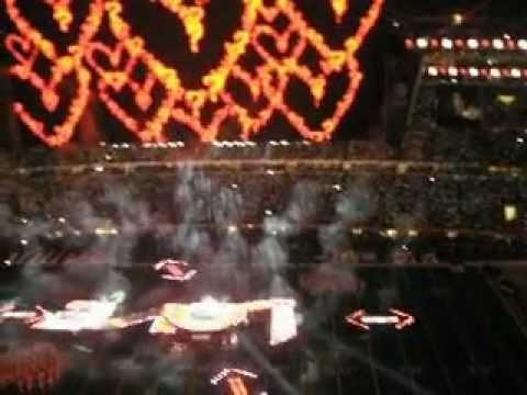 Black Eyed Peas Halftime Show at Super Bowl XLV in Dallas, TX (with Usher and Slash)