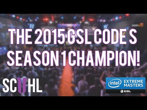 The 2015 GSL Code S Season 1 Champion!