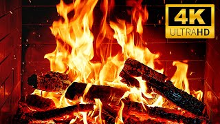 🔥 Warm New Year Fireplace 4K | Soothing Crackling Fire Sounds for a Relaxing Holiday Ambience