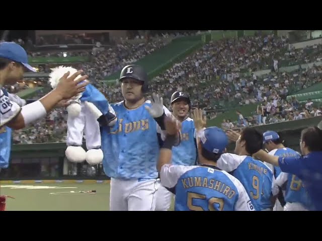 【5回裏】 7点差を追いつく!! ライオンズ・中村 今日2本目のホームランは同点弾の2ランホームラン!! 2019/7/26 L-F