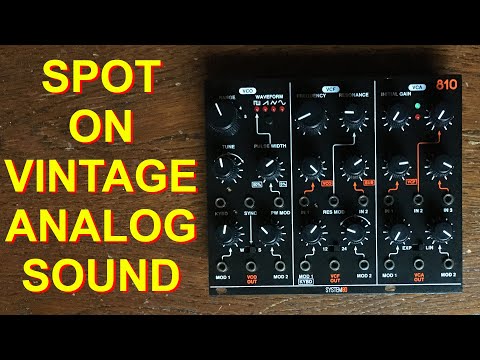 System80's 810 Mk2 - Eurorack Analog Voice