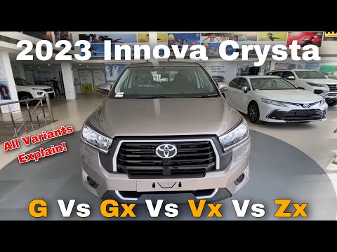 2023 Innova Crysta All Variants Features Explain|Innova Crysta G Vs Gx Vs Vx Vs Zx|2023 Crysta🔥🔥🔥