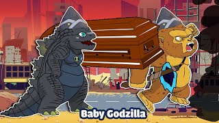 Baby Godzilla vs Baby Kingkong || Coffin Dance Song Meme Cover