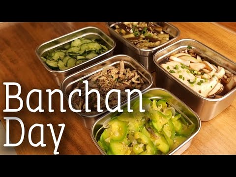 Banchan Day: 5 Korean Side Dishes | Family Table Vlog