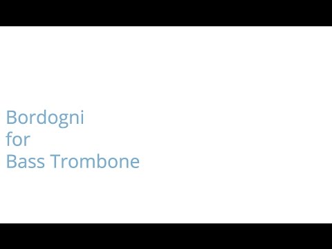 Bordogni/Roberts #7 for Bass Trombone