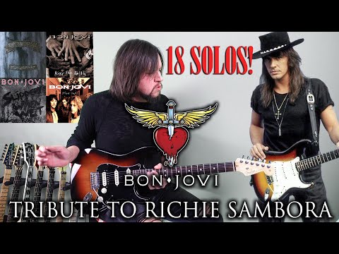 Tribute To Richie Sambora  - 18 Of His Best Solos (Bon Jovi) - by Ignacio Torres