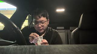 レクサス車中飯ビットコイン語る＃1】ハードフォークでeCash付与時の税金について！エアドロップとは違う！2026年8月12日撮影！深夜ファミマ飯！