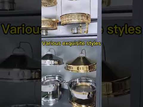 Decorative copper brass chafing dishes, capacity: 6 litre