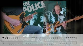 Video thumbnail for The Police Bass Tabs // Message In A Bottle // Sire D5 Alder 4 BB Marcus Miller by BeeTown Bass