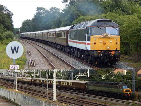 47828 and 47805 disturb the peace in Bedfordshire on The Dorset Coast Statesman - 7th August 2021