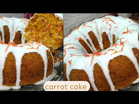 How to make carrot cake by Kitchen With shabina jabbar