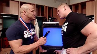 Kurt Angle convinces Brock Lesnar to be in his corner: Armageddon 2002