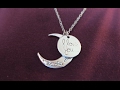 Jewelry Heart Moon Necklace, I Love You To The Moon and Back