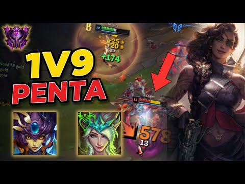 How I 1v9 on Samira in S16 with ENCHANTERS.. (PENTAKILL)