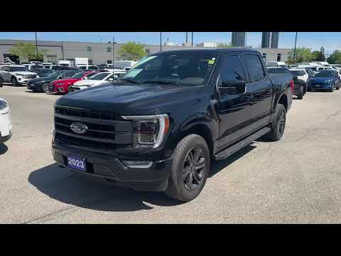 2023 Ford F-150 LARIAT 4WD SuperCrew 5.5' Box in Black for sale at Pine Tree Ford in Woodbridge, ON