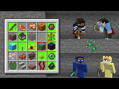 Minecraft Team Item Hunt but with Bingo Card