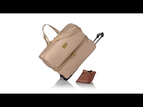 Joy Mangano Quilted Double Decker Duffle