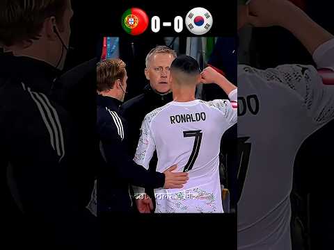 Ronaldo Angry Moments | Portugal vs South Korea #shorts #football #ronaldo