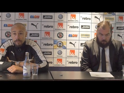 Presskonferens med Alexander Axén och Henrik Larsson