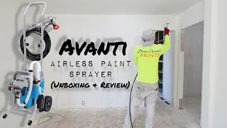 Spraying the INTERIOR of a house with the Avanti Airless Paint Sprayer