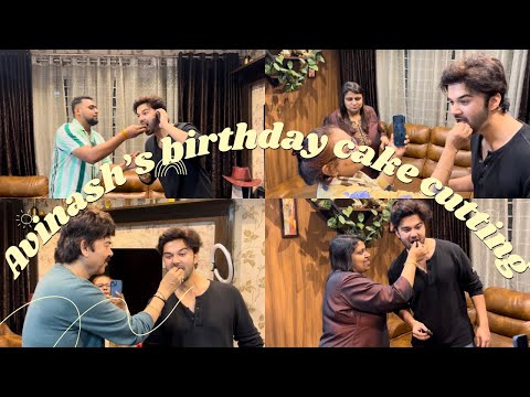 Avinash’s birthday cake cutting